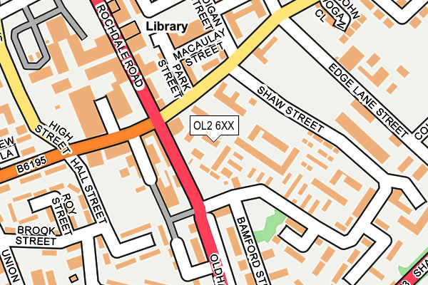 OL2 6XX map - OS OpenMap – Local (Ordnance Survey)