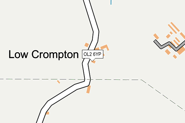 OL2 6YP map - OS OpenMap – Local (Ordnance Survey)