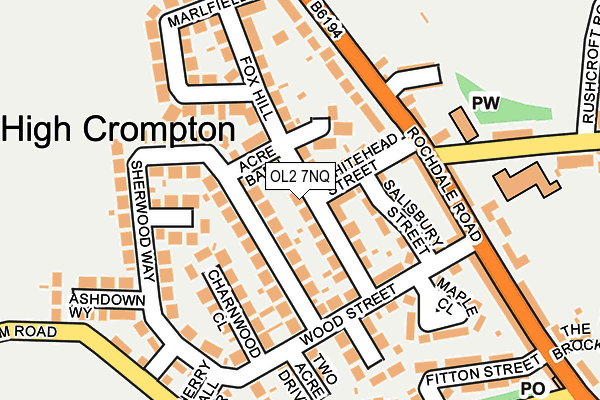 Map Of Shaw Oldham Ol2 7Nq Maps, Stats, And Open Data