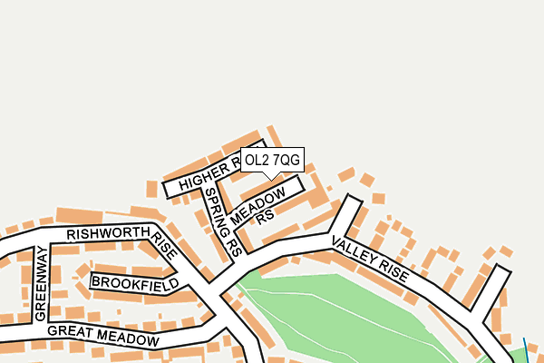 OL2 7QG map - OS OpenMap – Local (Ordnance Survey)