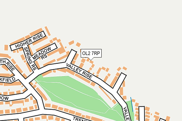 OL2 7RP map - OS OpenMap – Local (Ordnance Survey)
