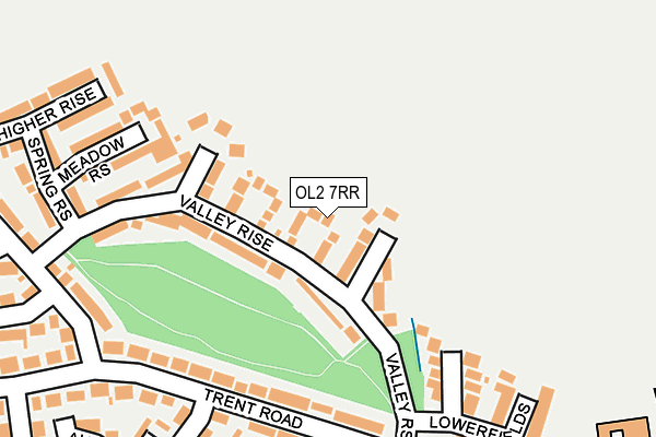 OL2 7RR map - OS OpenMap – Local (Ordnance Survey)