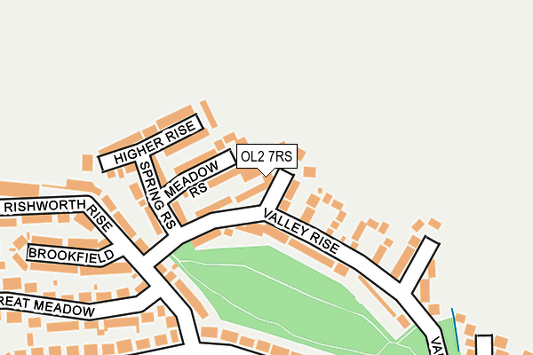 OL2 7RS map - OS OpenMap – Local (Ordnance Survey)