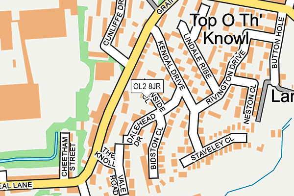 OL2 8JR map - OS OpenMap – Local (Ordnance Survey)