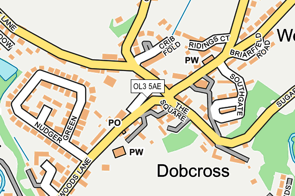 OL3 5AE map - OS OpenMap – Local (Ordnance Survey)