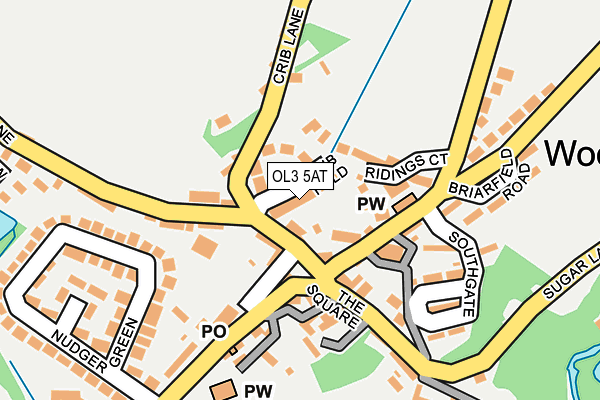 OL3 5AT map - OS OpenMap – Local (Ordnance Survey)