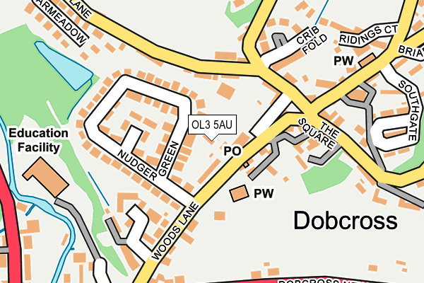 OL3 5AU map - OS OpenMap – Local (Ordnance Survey)