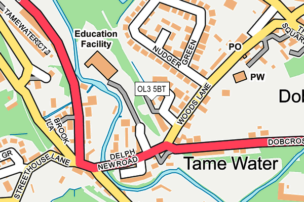 OL3 5BT map - OS OpenMap – Local (Ordnance Survey)