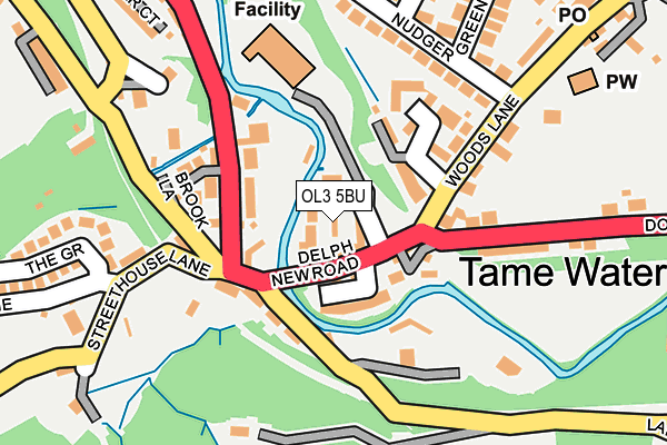 OL3 5BU map - OS OpenMap – Local (Ordnance Survey)