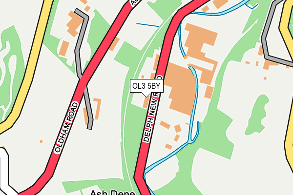 OL3 5BY map - OS OpenMap – Local (Ordnance Survey)