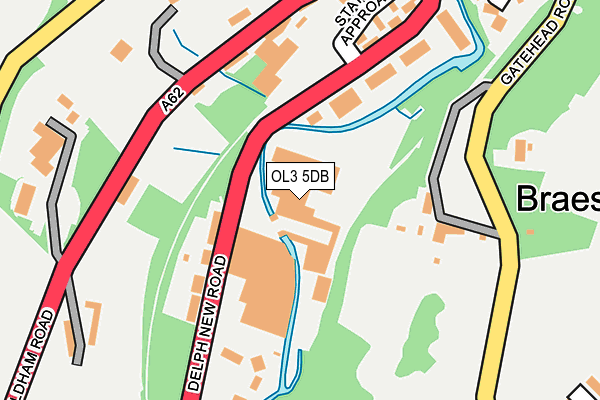 OL3 5DB map - OS OpenMap – Local (Ordnance Survey)