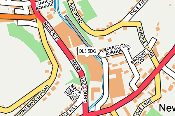 OL3 5DG map - OS OpenMap – Local (Ordnance Survey)