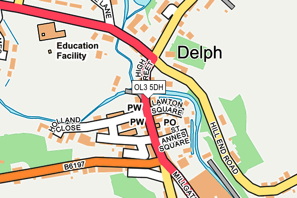 OL3 5DH map - OS OpenMap – Local (Ordnance Survey)