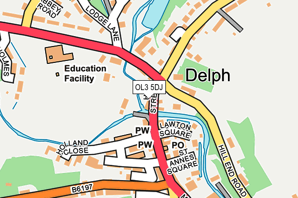 OL3 5DJ map - OS OpenMap – Local (Ordnance Survey)