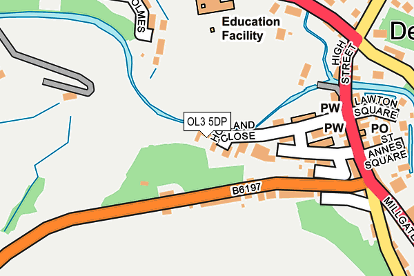 OL3 5DP map - OS OpenMap – Local (Ordnance Survey)