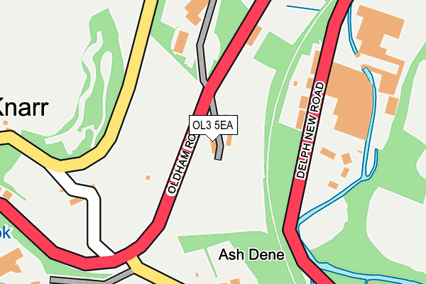 OL3 5EA map - OS OpenMap – Local (Ordnance Survey)