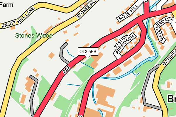 OL3 5EB map - OS OpenMap – Local (Ordnance Survey)