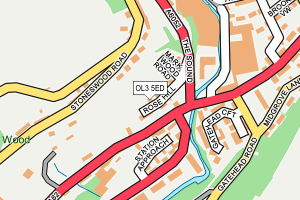 OL3 5ED map - OS OpenMap – Local (Ordnance Survey)