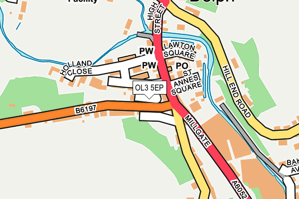 OL3 5EP map - OS OpenMap – Local (Ordnance Survey)