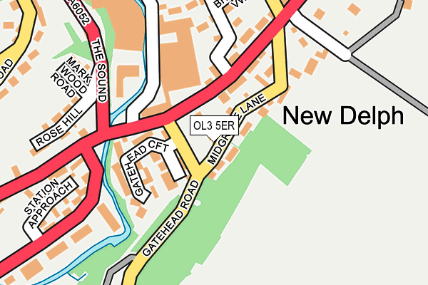 OL3 5ER map - OS OpenMap – Local (Ordnance Survey)