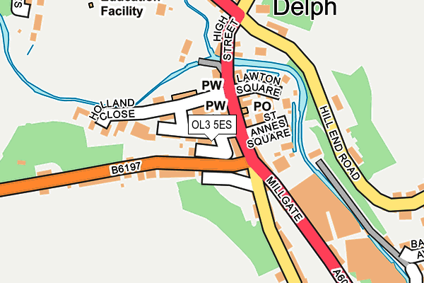 OL3 5ES map - OS OpenMap – Local (Ordnance Survey)