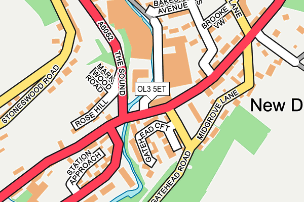 OL3 5ET map - OS OpenMap – Local (Ordnance Survey)