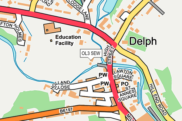 OL3 5EW map - OS OpenMap – Local (Ordnance Survey)