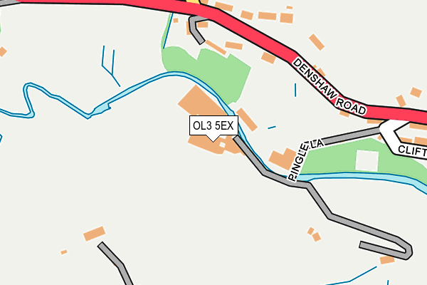 OL3 5EX map - OS OpenMap – Local (Ordnance Survey)