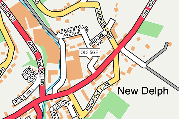 OL3 5GE map - OS OpenMap – Local (Ordnance Survey)