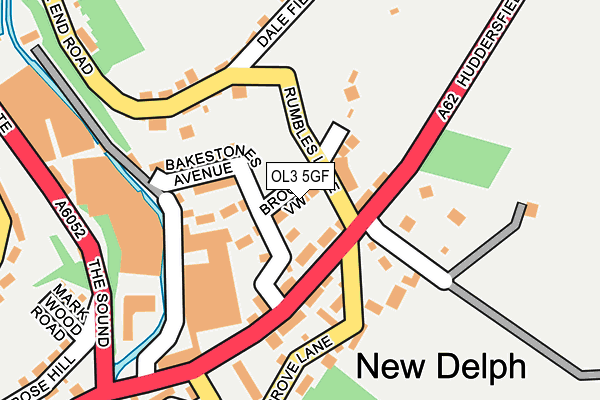 OL3 5GF map - OS OpenMap – Local (Ordnance Survey)