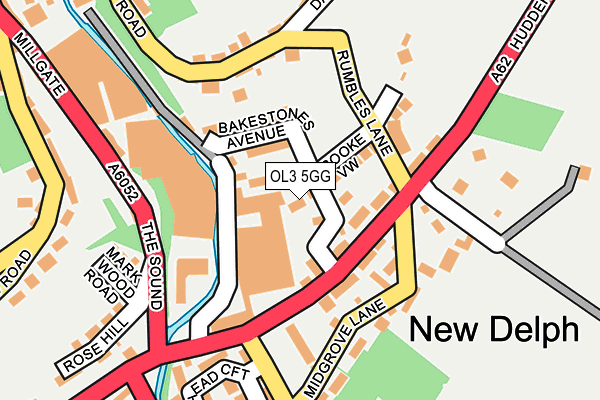 OL3 5GG map - OS OpenMap – Local (Ordnance Survey)