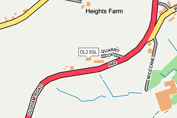 OL3 5GL map - OS OpenMap – Local (Ordnance Survey)