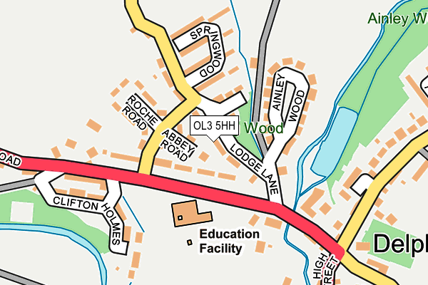 OL3 5HH map - OS OpenMap – Local (Ordnance Survey)