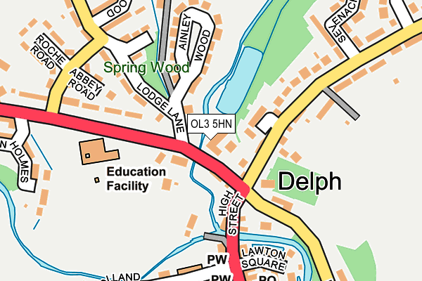 OL3 5HN map - OS OpenMap – Local (Ordnance Survey)