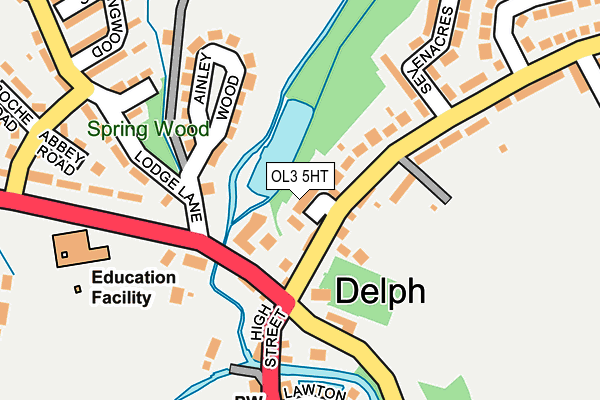 OL3 5HT map - OS OpenMap – Local (Ordnance Survey)