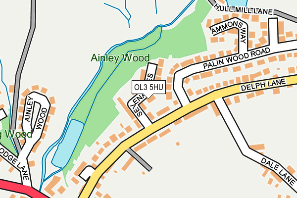 OL3 5HU map - OS OpenMap – Local (Ordnance Survey)