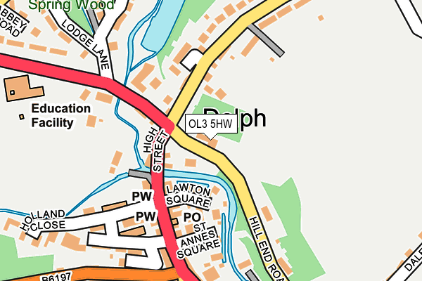 OL3 5HW map - OS OpenMap – Local (Ordnance Survey)