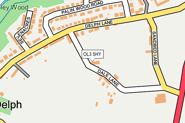 OL3 5HY map - OS OpenMap – Local (Ordnance Survey)