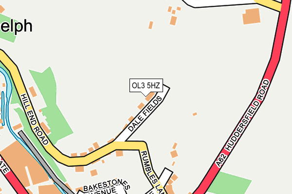 OL3 5HZ map - OS OpenMap – Local (Ordnance Survey)