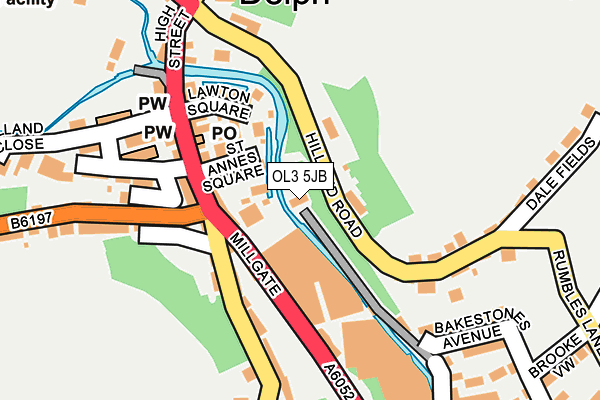 OL3 5JB map - OS OpenMap – Local (Ordnance Survey)