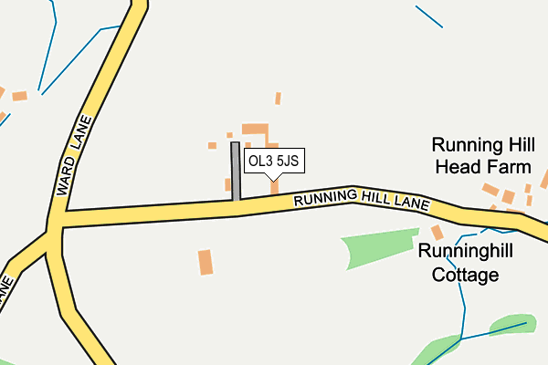 OL3 5JS map - OS OpenMap – Local (Ordnance Survey)