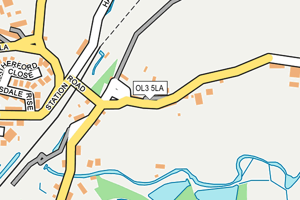 OL3 5LA map - OS OpenMap – Local (Ordnance Survey)