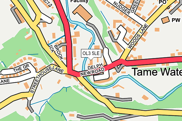 OL3 5LE map - OS OpenMap – Local (Ordnance Survey)