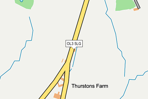 OL3 5LG map - OS OpenMap – Local (Ordnance Survey)