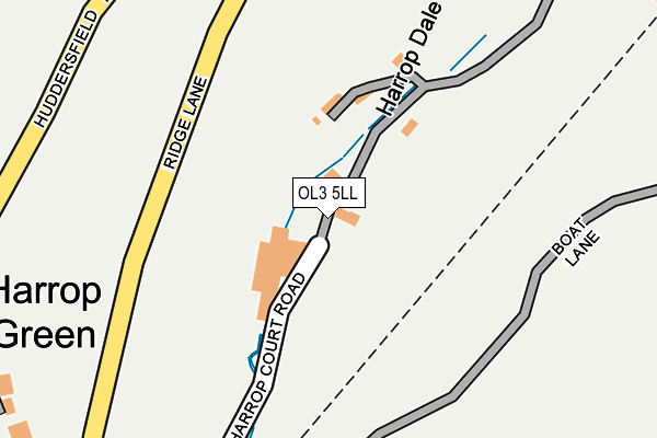 OL3 5LL map - OS OpenMap – Local (Ordnance Survey)