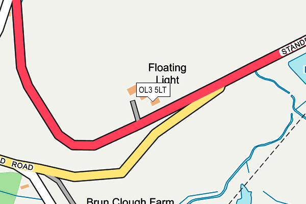 OL3 5LT map - OS OpenMap – Local (Ordnance Survey)