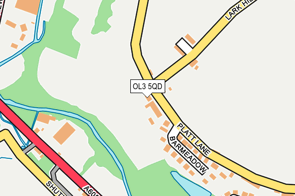 OL3 5QD map - OS OpenMap – Local (Ordnance Survey)