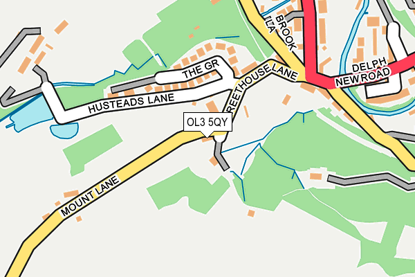 OL3 5QY map - OS OpenMap – Local (Ordnance Survey)