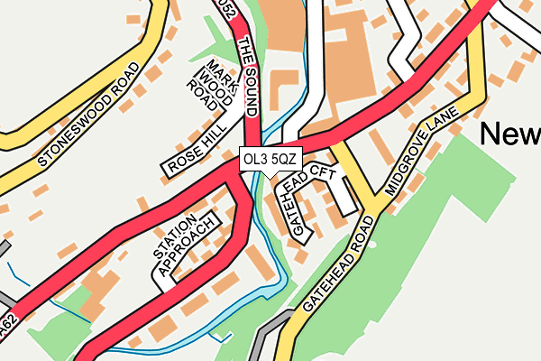 OL3 5QZ map - OS OpenMap – Local (Ordnance Survey)
