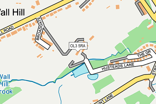 OL3 5RA map - OS OpenMap – Local (Ordnance Survey)